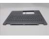 Lenovo 5CB1R68002 C-Cover with keyboard, German, Luna Grey, Non-Puresight Logo, FingerPrint, UK