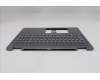 Lenovo 5CB1R68023 C-Cover with keyboard, UK English, Luna Grey, Puresight Logo, FingerPrint, UK