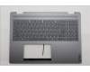 Lenovo 5CB1R68062 C-Cover with keyboard, German, Luna Grey, Non-Puresight Logo, Non-FingerPrint, UK