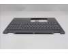 Lenovo 5CB1R68069 C-Cover with keyboard, Russian, Luna Grey, Puresight Logo, Non-FingerPrint, US