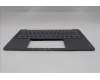 Lenovo 5CB1R68306 C-Cover with keyboard, Italian, Luna Grey, Puresight Logo, UK