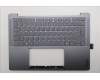 Lenovo 5CB1R68314 C-Cover with keyboard, German, Luna Grey, Puresight Logo, UK
