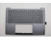 Lenovo 5CB1R68333 C-Cover with keyboard, Hebrew, Luna Grey, Non-Puresight Logo, US