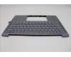 Lenovo 5CB1R68333 C-Cover with keyboard, Hebrew, Luna Grey, Non-Puresight Logo, US