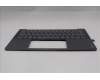 Lenovo 5CB1R68336 C-Cover with keyboard, Italian, Luna Grey, Non-Puresight Logo, UK