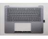 Lenovo 5CB1R68347 C-Cover with keyboard, Belgian, Luna Grey, Non-Puresight Logo, UK