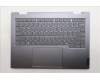Lenovo 5CB1R70696 C-Cover with keyboard, Arabic, Luna Grey, Backlight, US