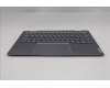 Lenovo 5CB1R71031 C-Cover with keyboard, Portuguese, Luna Grey, Backlight, UK