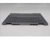 Lenovo 5CB1R71032 C-Cover with keyboard, Spanish, Luna Grey, Backlight, UK
