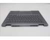 Lenovo 5CB1R71045 C-Cover with keyboard, German, Luna Grey, Backlight, UK