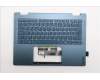 Lenovo 5CB1R71275 C-Cover with keyboard, Portuguese, Tidal Teal, Non-FingerPrint, Puresight Logo, UK