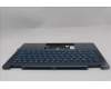 Lenovo 5CB1R71395 C-Cover with keyboard, US English Euro, Tidal Teal, Non-FingerPrint, Non-Puresight Logo, US