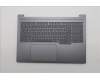 Lenovo 5CB1R91585 C-Cover with keyboard, US English Euro, Luna Grey, DIS, US