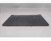 Lenovo 5CB1R91628 C-Cover with keyboard, Nordic, Luna Grey, UMA, UK