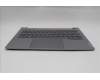Lenovo 5CB1S00179 C-Cover with keyboard, Czech Slovakian, Arctic Grey, Backlight, U-series, UK
