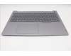 Lenovo 5CB1S00373 C-Cover with keyboard, Belgian, Arctic Grey, Backlight, U-series, UK