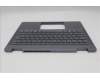 Lenovo 5CB1S01191 C-Cover with keyboard, Belgian, Luna Grey, Backlight, Non-FingerPrint, UK