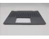 Lenovo 5CB1S02802 C-Cover with keyboard, French, Luna Grey, Non-FingerPrint, US