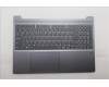 Lenovo 5CB1S05165 C-Cover with keyboard, Switzerland, Luna Grey, Non-Backlight, FingerPrint, UK