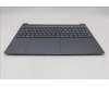 Lenovo 5CB1S05165 C-Cover with keyboard, Switzerland, Luna Grey, Non-Backlight, FingerPrint, UK