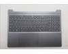 Lenovo 5CB1S05177 C-Cover with keyboard, US English Euro, Luna Grey, Backlight, FingerPrint, US