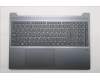 Lenovo 5CB1S05782 C-Cover with keyboard, Slovenian, Luna Grey, Backlight, FingerPrint
