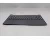 Lenovo 5CB1S05788 C-Cover with keyboard, UK English, Luna Grey, Backlight, FingerPrint, UK