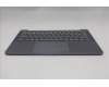 Lenovo 5CB1S11857 C-Cover with keyboard, Czech Slovakian, Luna Grey, Backlight, UK
