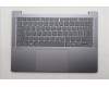 Lenovo 5CB1S11868 C-Cover with keyboard, Italian, Luna Grey, Backlight, UK