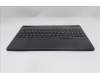 Lenovo 5CB1S24070 C-Cover with keyboard, Nordic, Eclipse Black, RGB Backlight, Anodizing Sandblasting, UK