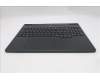 Lenovo 5CB1S24166 C-Cover with keyboard, Italian, Eclipse Black, White Backlight, Anodizing Sandblasting, UK