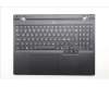 Lenovo 5CB1S24170 C-Cover with keyboard, Nordic, Eclipse Black, White Backlight, Anodizing Sandblasting, UK