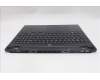 Lenovo 5CB1S24180 C-Cover with keyboard, Ukraine, Eclipse Black, White Backlight, Anodizing Sandblasting, US