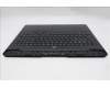 Lenovo 5CB1S31124 C-Cover with keyboard, Portuguese, Eclipse Black, White Backlight, UK