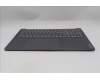 Lenovo 5CB1S50838 C-Cover with keyboard, English, Luna Grey, US