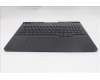 Lenovo 5CB1S57445 C-Cover with keyboard, UK English, Eclipse Black, White Backlight, UK