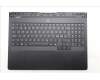 Lenovo 5CB1S57457 C-Cover with keyboard, Nordic, Eclipse Black, White Backlight, UK
