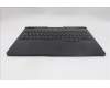 Lenovo 5CB1S57468 C-Cover with keyboard, Belgian, Eclipse Black, RGB Backlight, UK