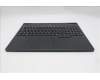 Lenovo 5CB1S75723 C-Cover with keyboard, Nordic, Eclipse Black, RGB Backlight, Anodizing Sandblasting, UK