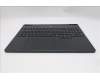 Lenovo 5CB1S76598 C-Cover with keyboard, German, Eclipse Black, White Backlight, Anodizing Sandblasting, UK