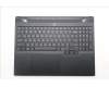 Lenovo 5CB1S76617 C-Cover with keyboard, Ukraine, Eclipse Black, White Backlight, Anodizing Sandblasting, US