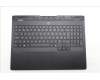 Lenovo 5CB1S76679 C-Cover with keyboard, Belgian, Eclipse Black, White Backlight, UK