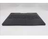 Lenovo 5CB1S76689 C-Cover with keyboard, German, Eclipse Black, White Backlight, UK
