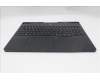 Lenovo 5CB1S80249 C-Cover with keyboard, Portuguese, Eclipse Black, RGB Backlight, UK