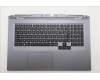 Lenovo 5CB1S90395 C-Cover with keyboard, French, Luna Grey, White Backlight, US