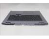 Lenovo 5CB1S90396 C-Cover with keyboard, German, Luna Grey, White Backlight