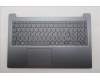 Lenovo 5CB1T18701 C-Cover with keyboard, Italian, Luna Grey, Backlight, UK