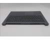 Lenovo 5CB1T50290 C-Cover with keyboard, Switzerland, Luna Grey, Non-Backlight, UK
