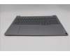 Lenovo 5CB1T57623 C-Cover with keyboard, Ukraine, Arctic Grey, Backlight, US