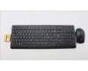 Lenovo 5KM0U87667 Keyboard_Mouse, Wireless, Swiss French/German, Black